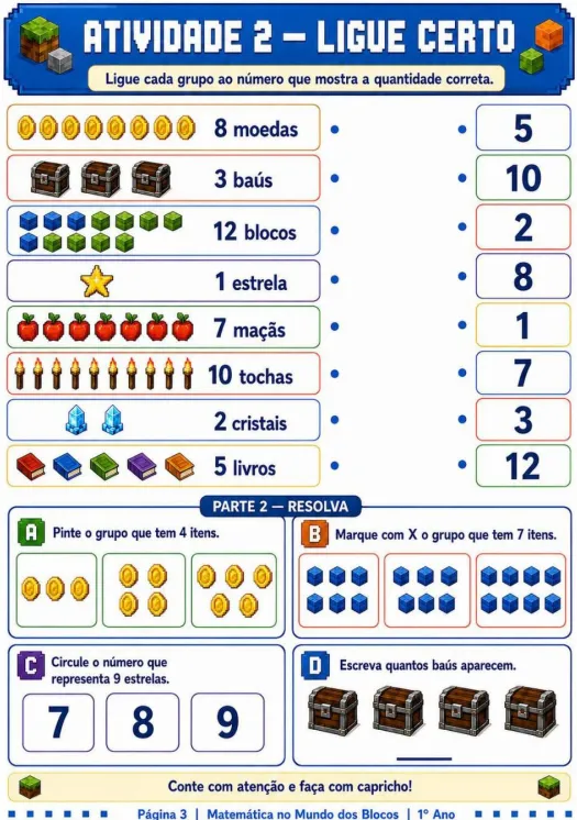 Atividade visual do primeiro ano