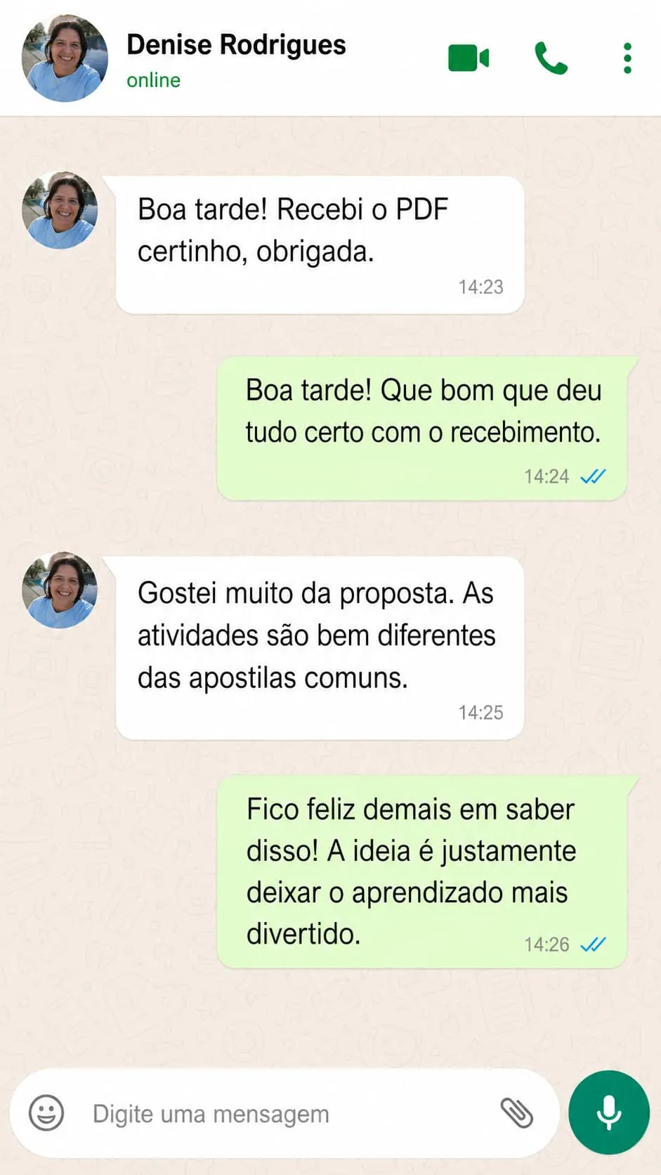Relato de cliente 5